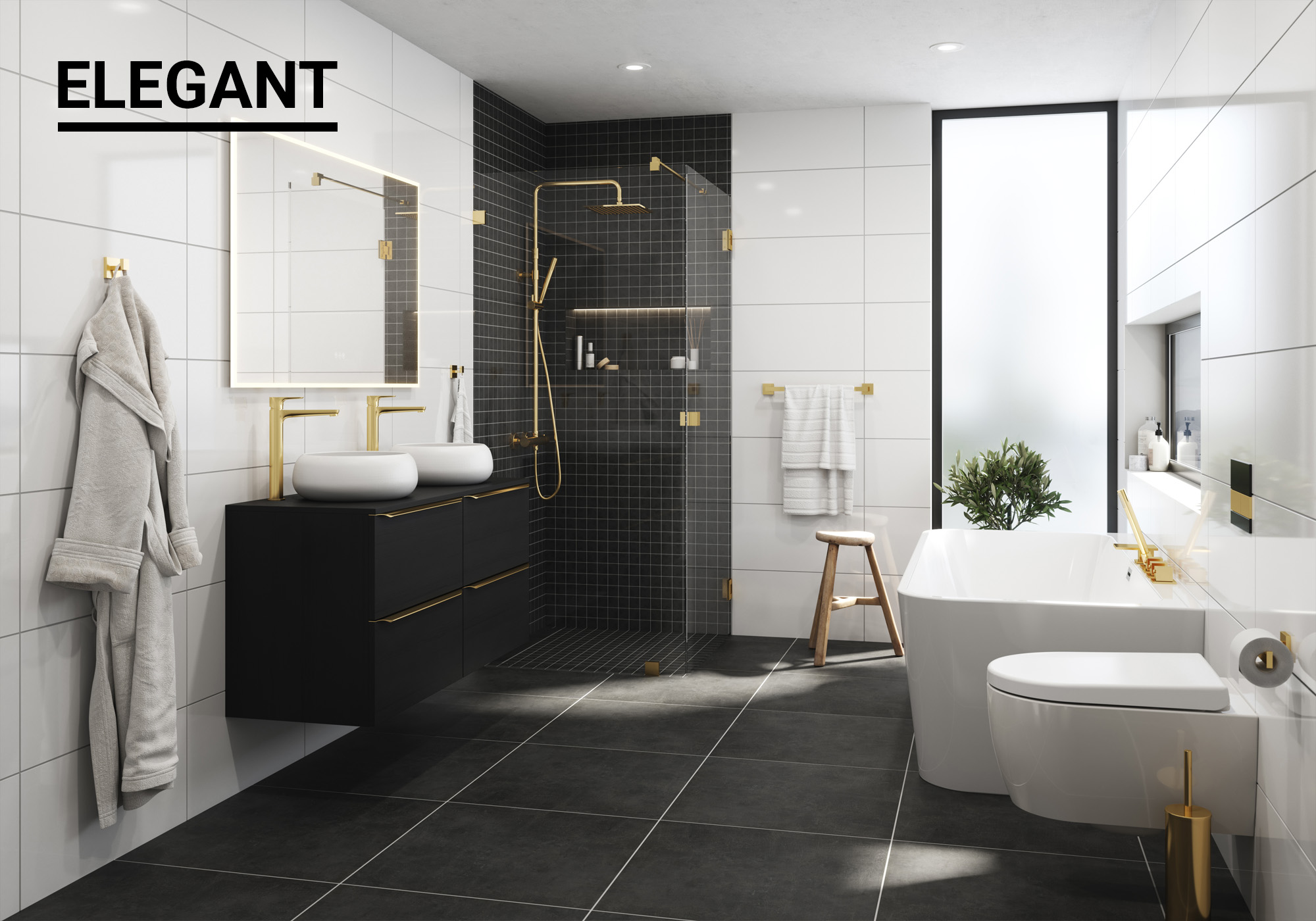 Elegant baderomspakke fra vikingbad